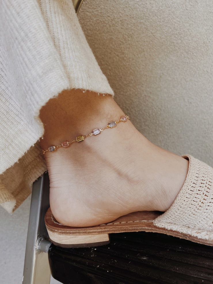 Gem Linked Anklet