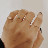 Sparkle Stacking Ring (2 Piece Set)