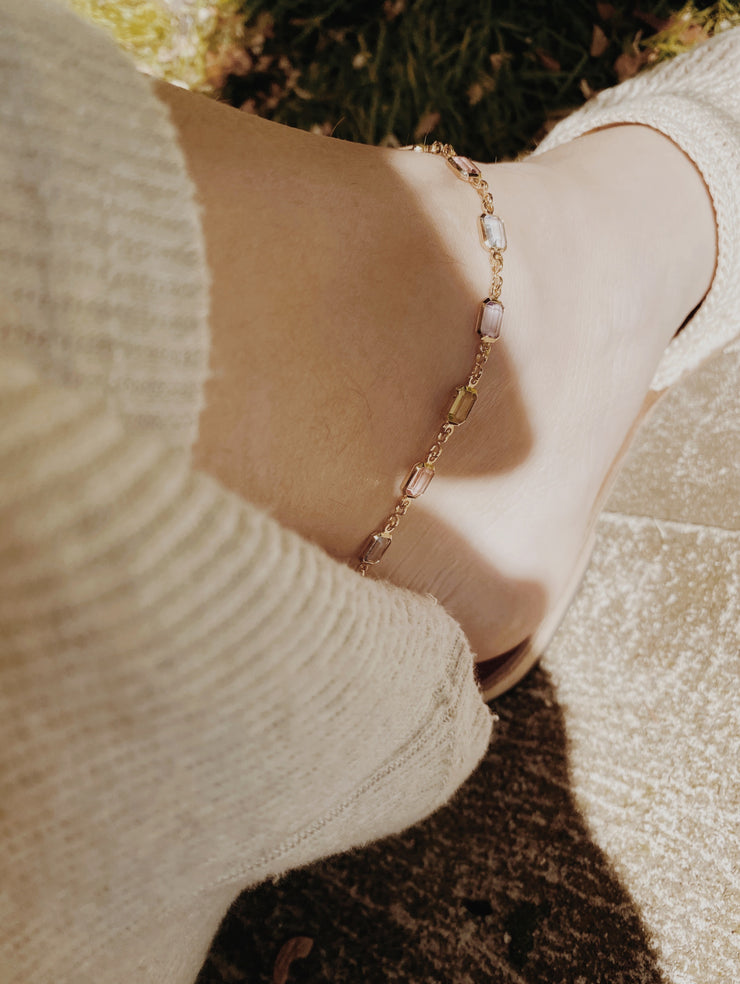 Gem Linked Anklet
