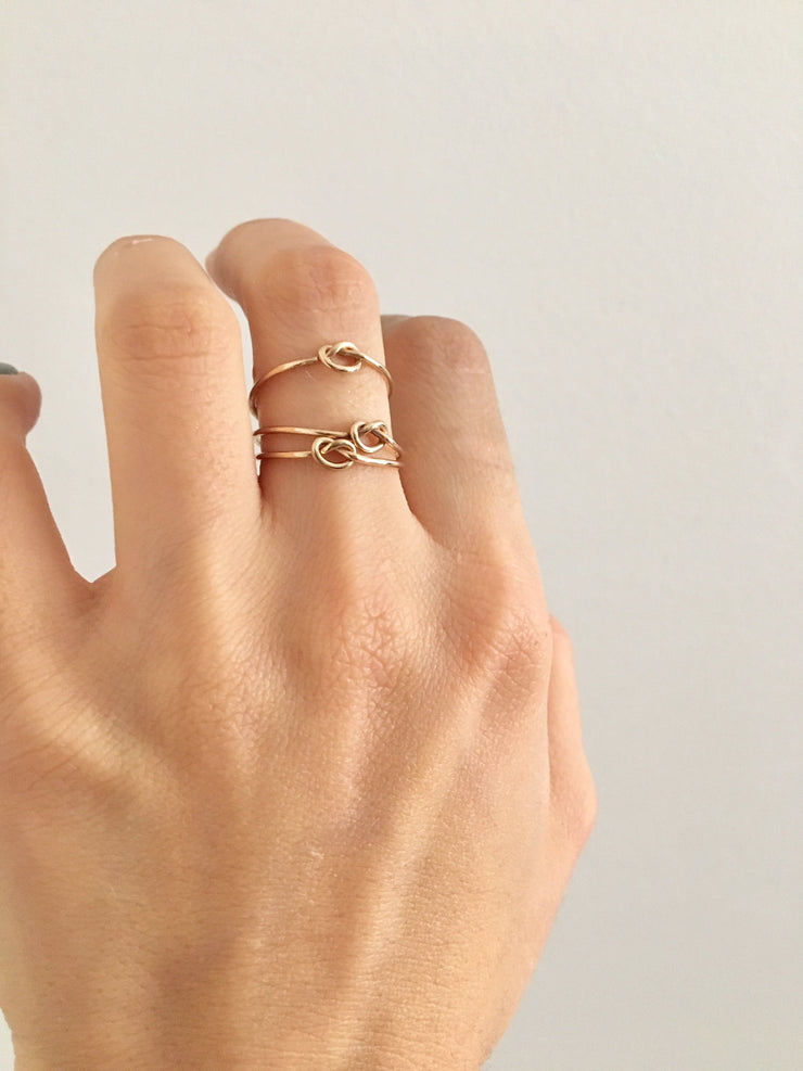 Love Knot Rings - Celtic Knot Rings - Gold Knot Rings- Love Knot Rings  -Aumaris Knot Rings - Gold -
