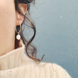 Pearl Medium Hoops 