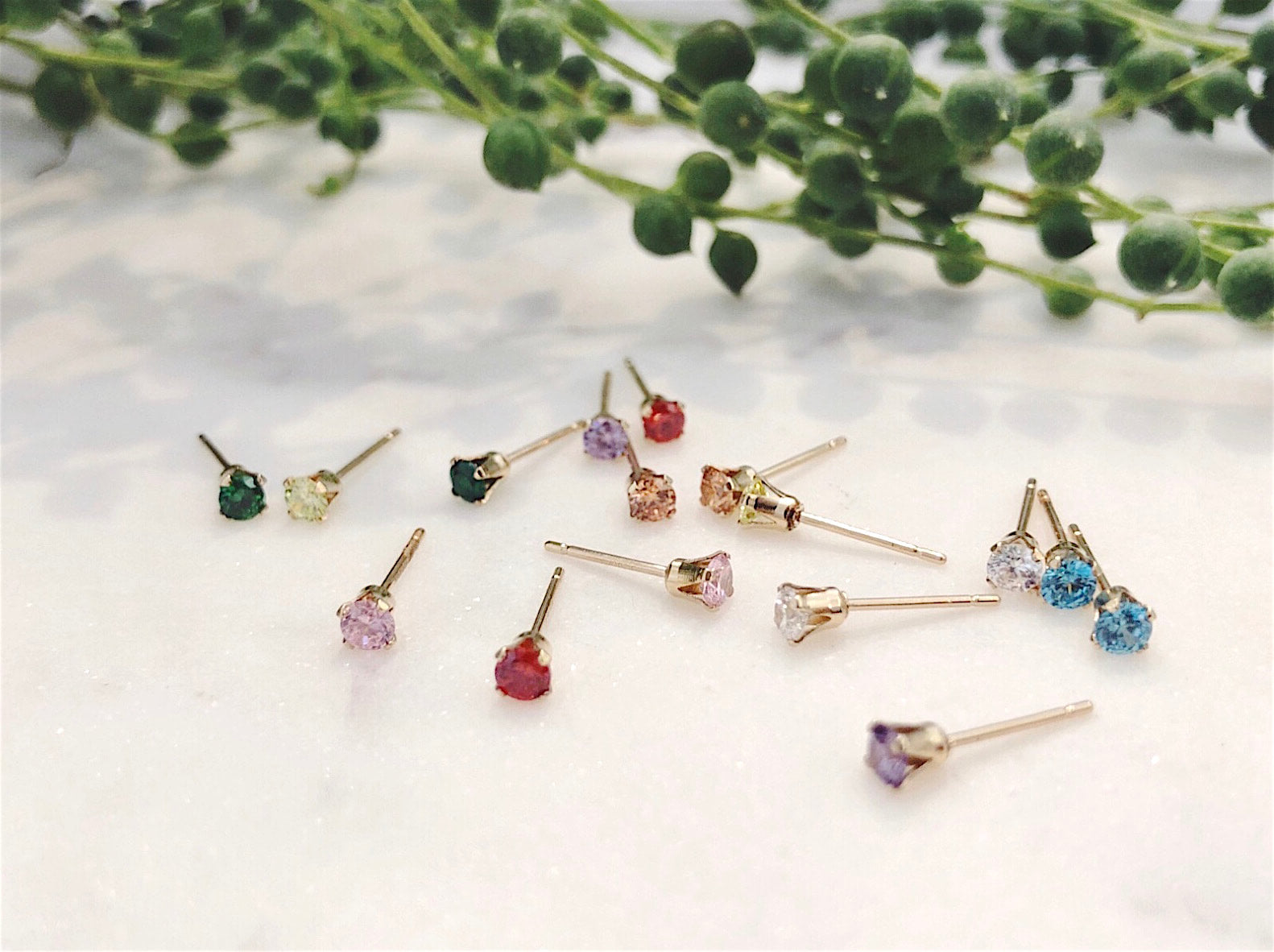 Birthstone Studs