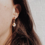 SHELL & PEARL HOOPS